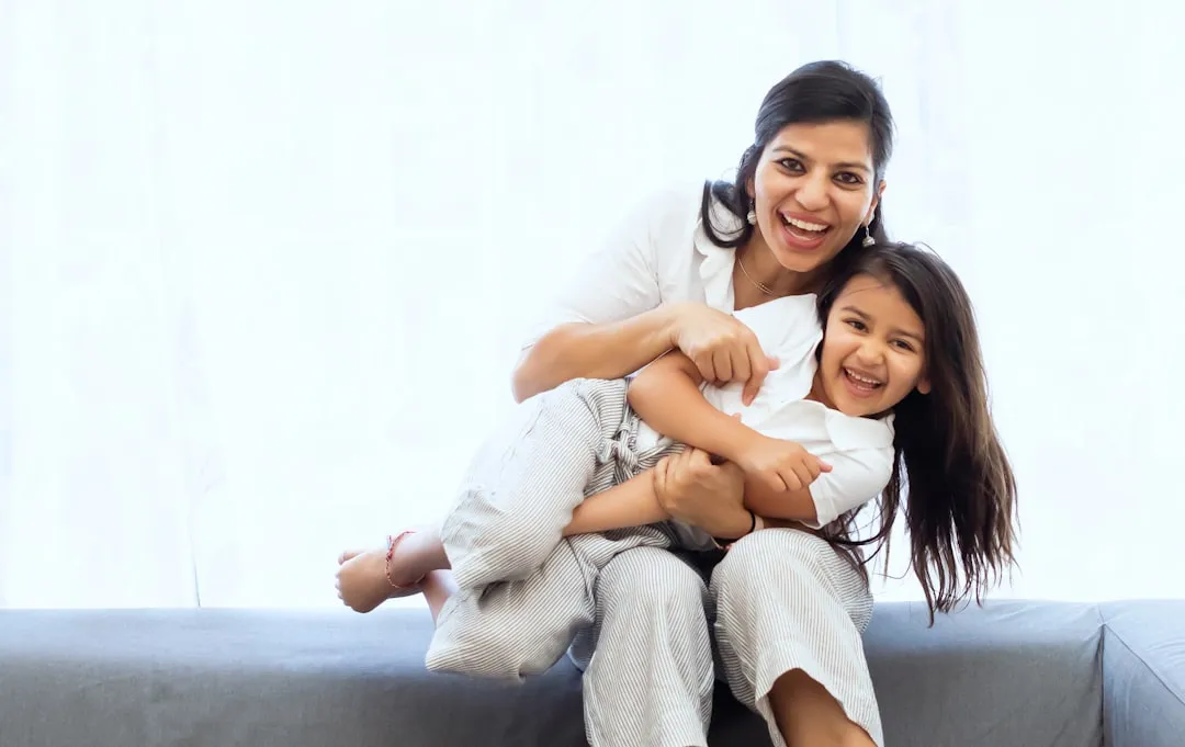 single mother child home